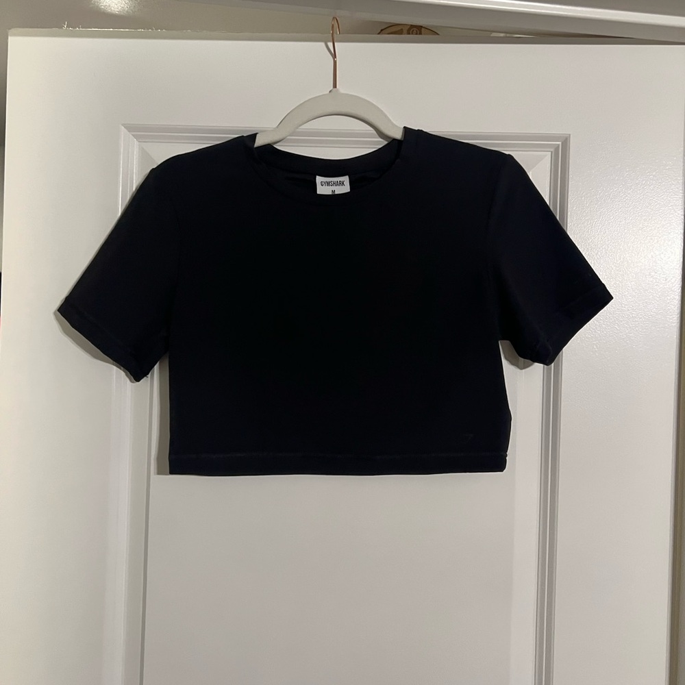 Gymshark Black Short Sleeve Crop